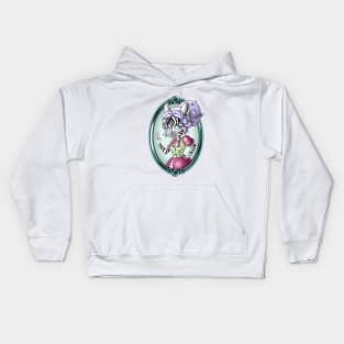 Zebra Girl Kids Hoodie